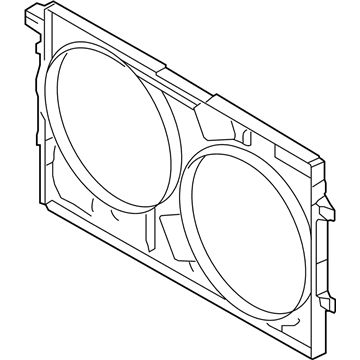 Volkswagen Cooling Fan Shroud - 3D0-121-207-J