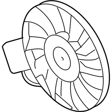 Volkswagen Phaeton Cooling Fan Assembly - 3D0-959-453-F