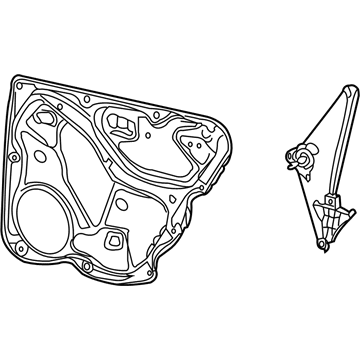 Volkswagen Passat Window Regulator - 3C5-839-462-J