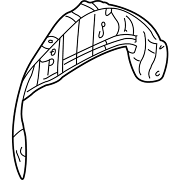 Volkswagen 1J0-803-421-C Inner Wheelhouse