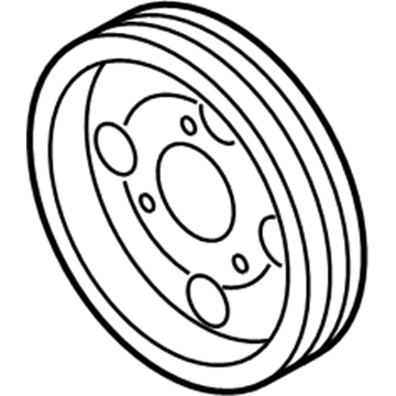 Volkswagen Passat Power Steering Pump Pulley - 038-145-255-D