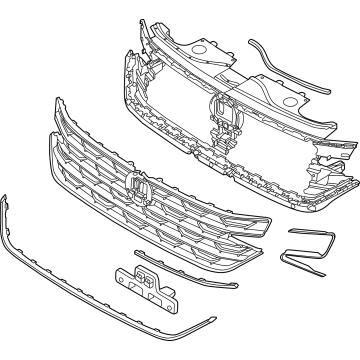 Volkswagen 3CM-853-651-AH-OQE Grille Assembly