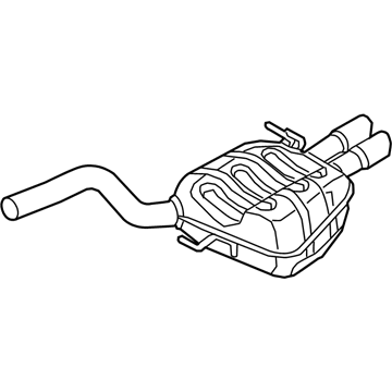 Volkswagen Golf Alltrack Muffler - 5GM-253-609-AH