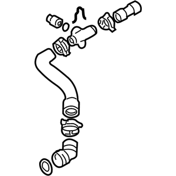 1998 Volkswagen Beetle Radiator Hose - 1C0-122-101-M