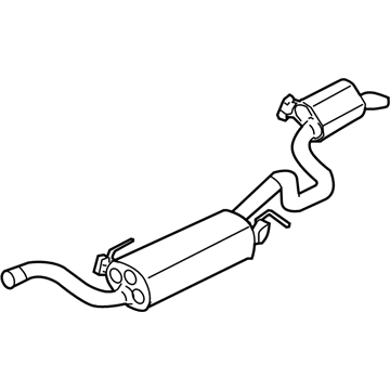 Volkswagen Routan Muffler - 7B0-253-609-C