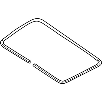 Volkswagen 8E0-877-297 Sunroof Glass Gasket