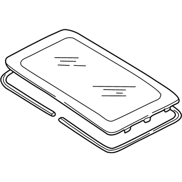 Volkswagen 8D9-877-071-C Sunroof Glass