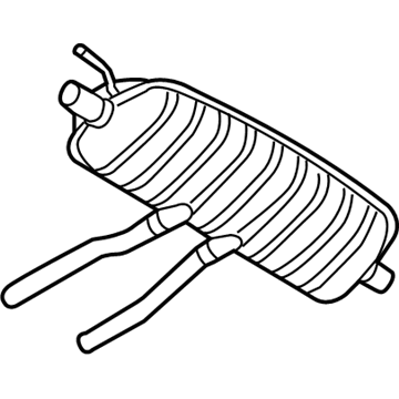 Volkswagen Touareg Muffler - 7L6-253-609-T
