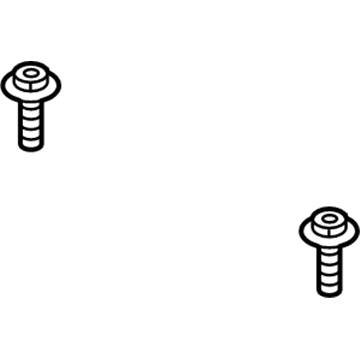 Volkswagen N-912-259-01 Upper Center Pillar Trim Screw