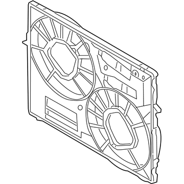 2010 Volkswagen Touareg Cooling Fan Shroud - 7L0-121-207-E