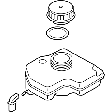 Volkswagen Phaeton Brake Master Cylinder Reservoir - 3D0-611-301-B