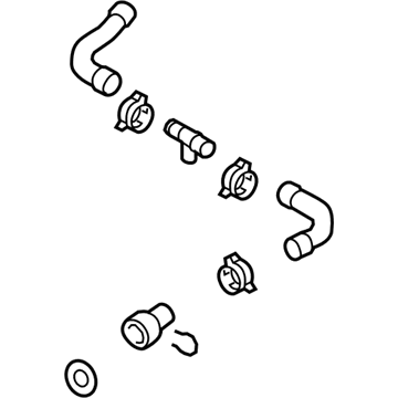 Volkswagen Golf R Radiator Hose - 1K0-122-101-DK
