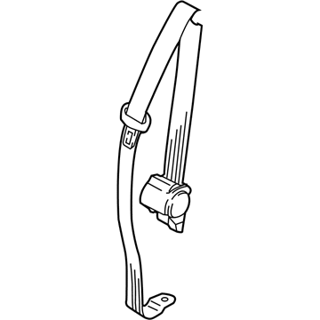 Volkswagen Atlas Seat Belt - 3CN-857-807-RAA