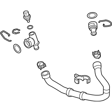 Volkswagen GTI Radiator Hose - 5Q0-122-051-AN