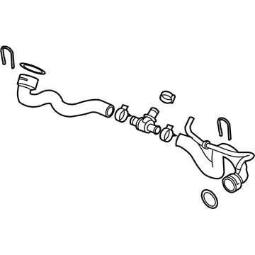 Volkswagen CC Radiator Hose - 3C0-122-101-GH