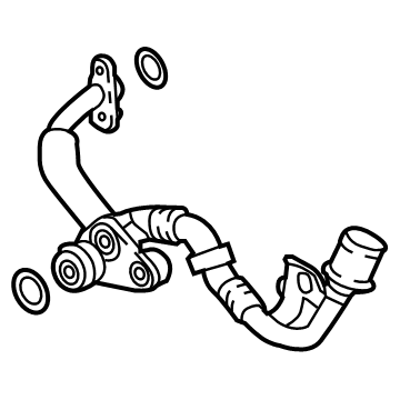 2019 Volkswagen Beetle Coolant Pipe - 06K-121-406-H