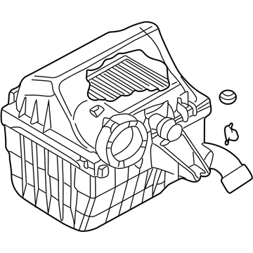 Volkswagen Air Filter Box - 021-129-607-P