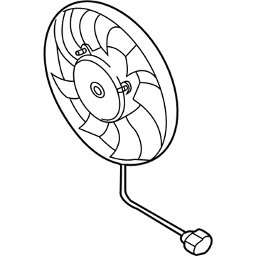 Volkswagen Jetta Cooling Fan Assembly - 1K0-959-455-ET