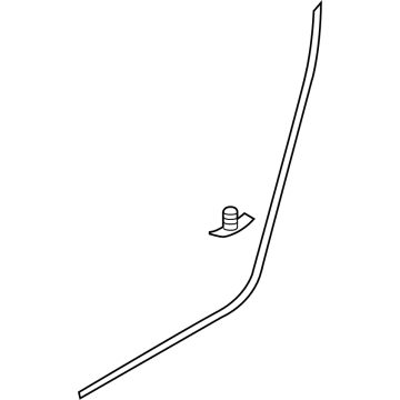 Volkswagen Weather Strip - 5H4-839-700-A-9B9