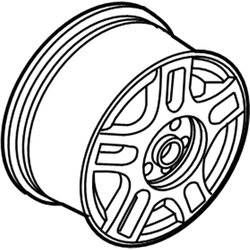 2002 Volkswagen Jetta Alloy Wheels - 1J0-601-025-AB-Z31