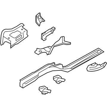 Volkswagen 1K0-803-091-E Sidemember Assembly