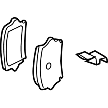 Volkswagen Brake Pad Set - 1K0-698-451-P