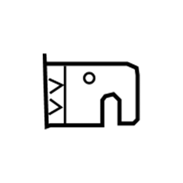 Volkswagen 7B0-201-829 Vapor Canister Lower Bracket