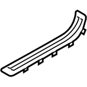 Volkswagen 7P0-853-173-A-6M7 Lower Center Pillar Trim Insert