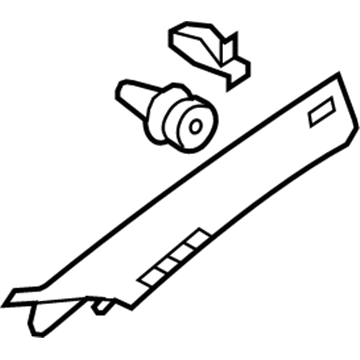 Volkswagen CC Pillar Panels - 3C8-867-233-C-5R0