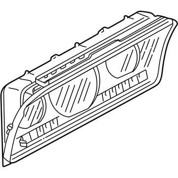 Volkswagen 701-919-053-F Cluster Lens