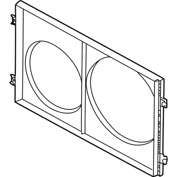 Volkswagen Jetta Cooling Fan Shroud - 1J0-121-205-B-B41
