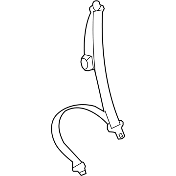 Volkswagen Beetle Seat Belt - 1C0-857-806-A-HCQ