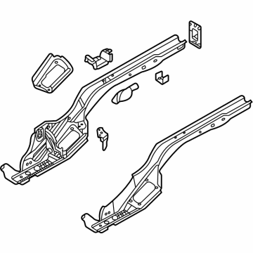 Volkswagen 5Q0-803-501-CE Rear Rail Assembly