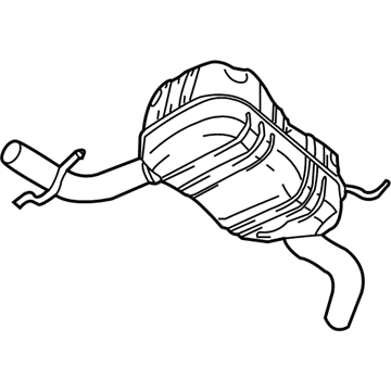 Volkswagen GTI Muffler - 1K0-253-209-AQ