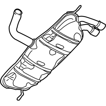 Volkswagen GTI Muffler - 1K6-253-609-BG