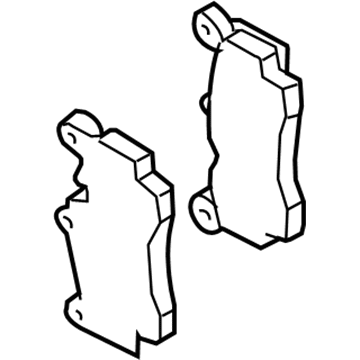 Volkswagen Touareg Brake Pad Set - 7L0-698-451-F