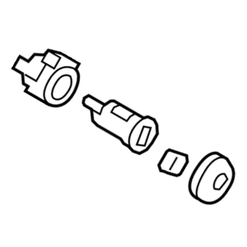 Volkswagen Routan Door Lock Cylinder - 7B0-837-167-A