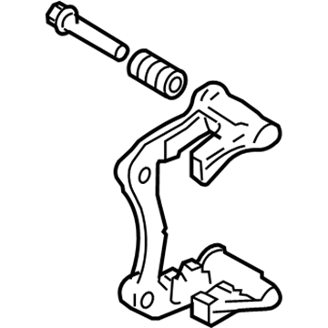 Volkswagen Phaeton Brake Caliper Bracket - 3D0-615-425-C