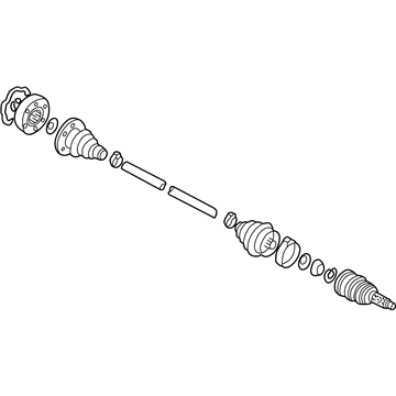 Volkswagen Jetta Axle Shaft - JZW-407-450-TX