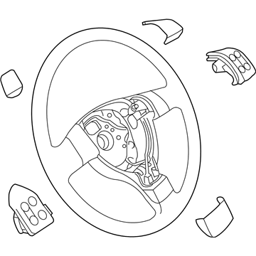 Volkswagen Tiguan Steering Wheel - 1T0-419-091-AE-E74