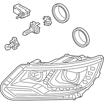 Volkswagen Tiguan Headlight - 5N0-941-753-B