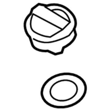 Volkswagen Oil Filler Cap - 06C-103-485-N