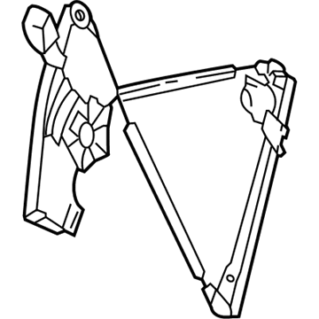 Volkswagen Beetle Window Regulator - 1Y1-837-401-D