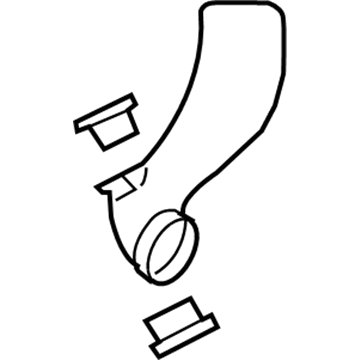 Volkswagen Beetle Air Intake Hose - 1C0-129-609-F