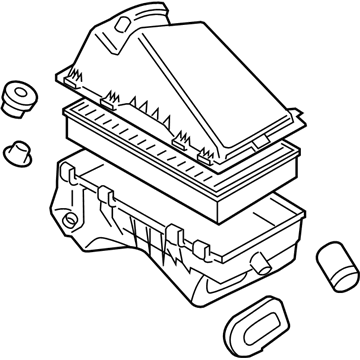Volkswagen Beetle Air Filter Box - 1C0-129-607-T