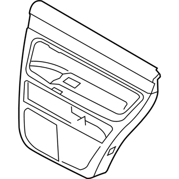 Volkswagen 7L6-867-211-BR-CCP Door Trim Panel