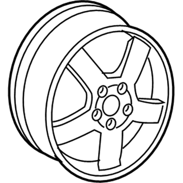 Volkswagen Beetle Alloy Wheels - 1C0-071-491-666