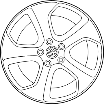 Volkswagen GTI Alloy Wheels - 5H0-601-025-AE-AX1