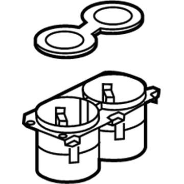 Volkswagen Touareg Cup Holder - 7P6-858-602-9B9