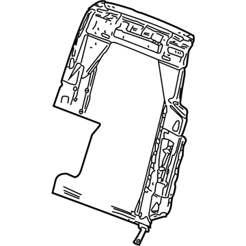 Volkswagen 3D5-885-511-N Seat Back Frame